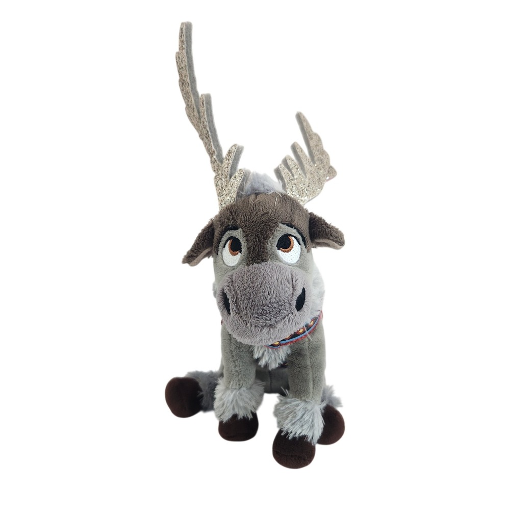 Ty Disney Frozen Sparkle Sven Reindeer Plush 9 Inch Glitter Antlers Stuffed Toy